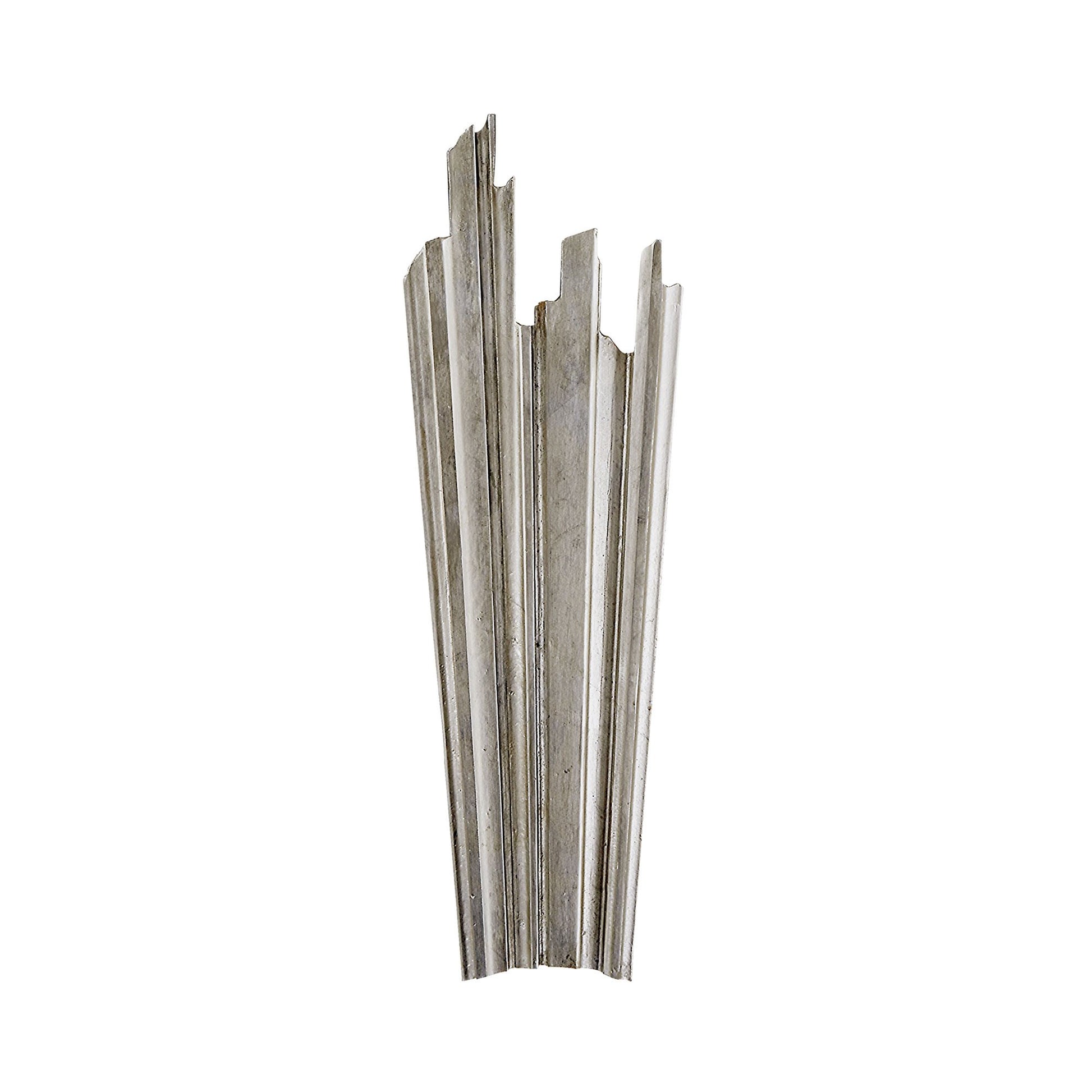 Andrew Martin Claymore Wall Light Burnished Silver Leaf