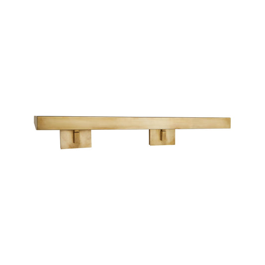 Andrew Martin | McClain Small Double Picture Light, Hand-Rubbed Antique Brass
