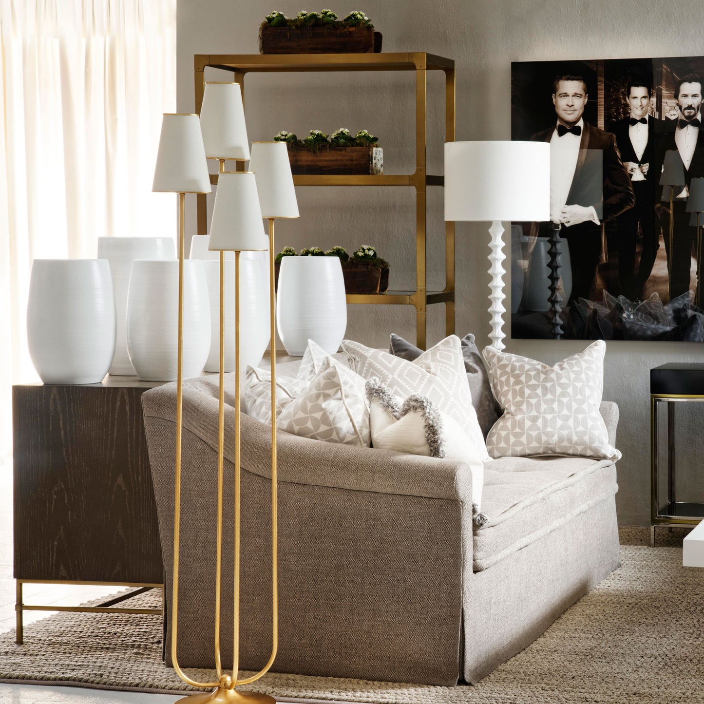 Andrew Martin | Montreuil Floor Lamp Gild