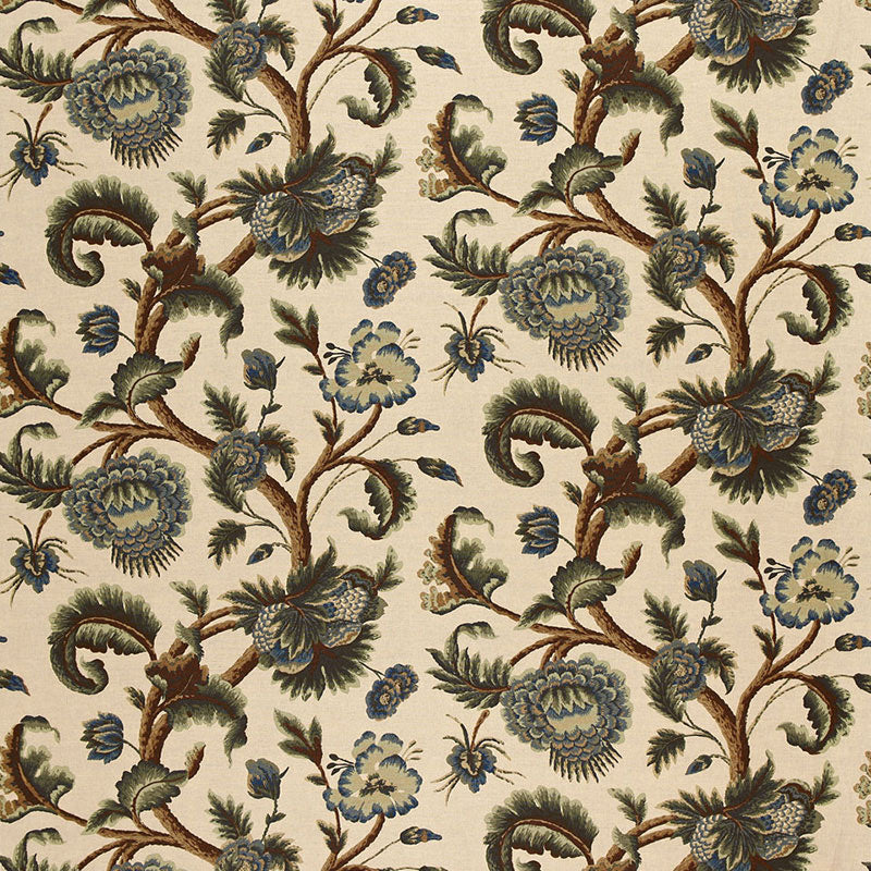 Schumacher | Jacobean Printed Crewel fabric - 2639314