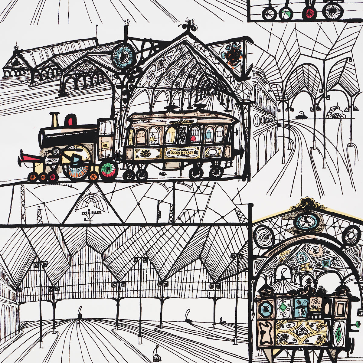 Schumacher | Trains wallcovering - 2703940