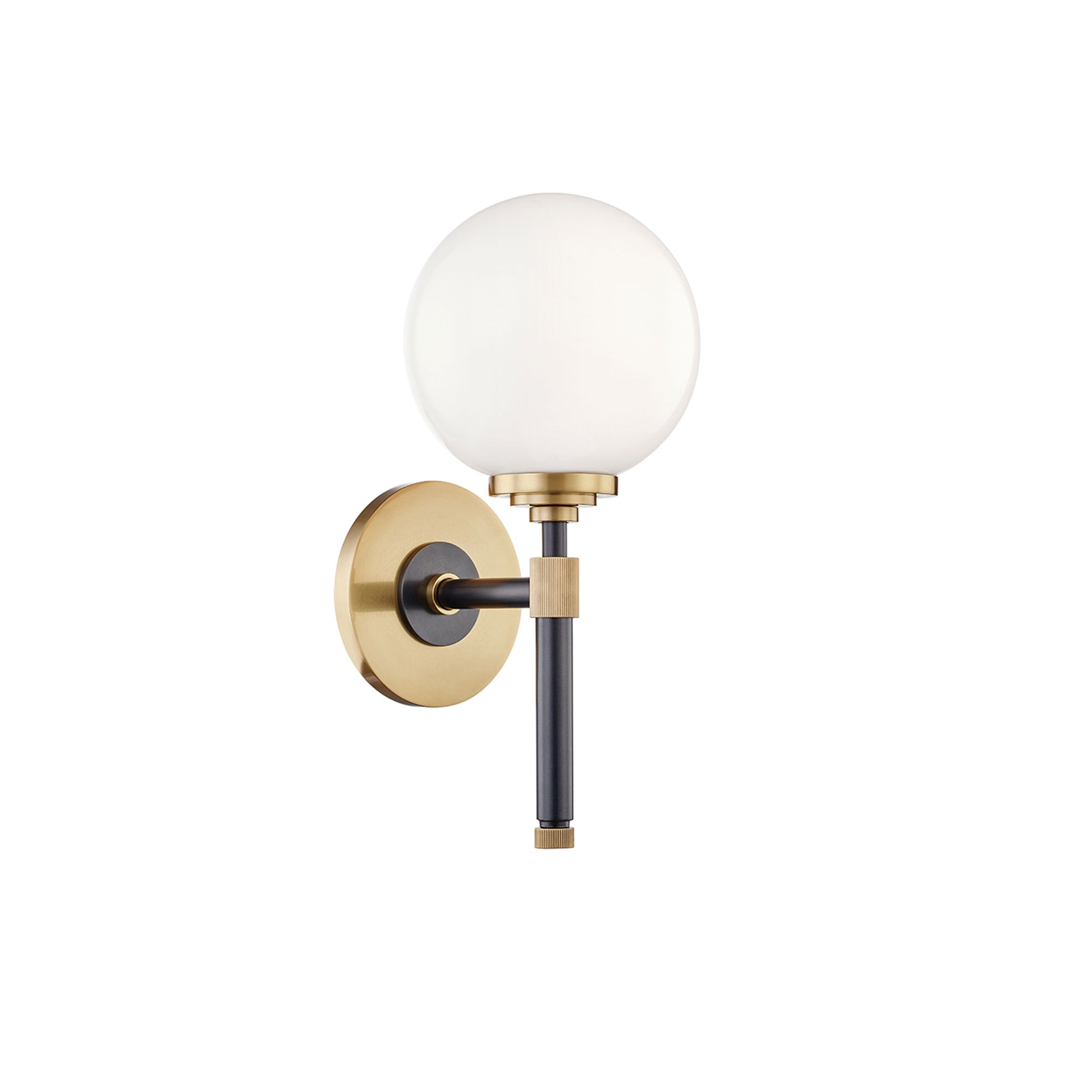 Bowery Orb Wall Light Aged Old Bronze