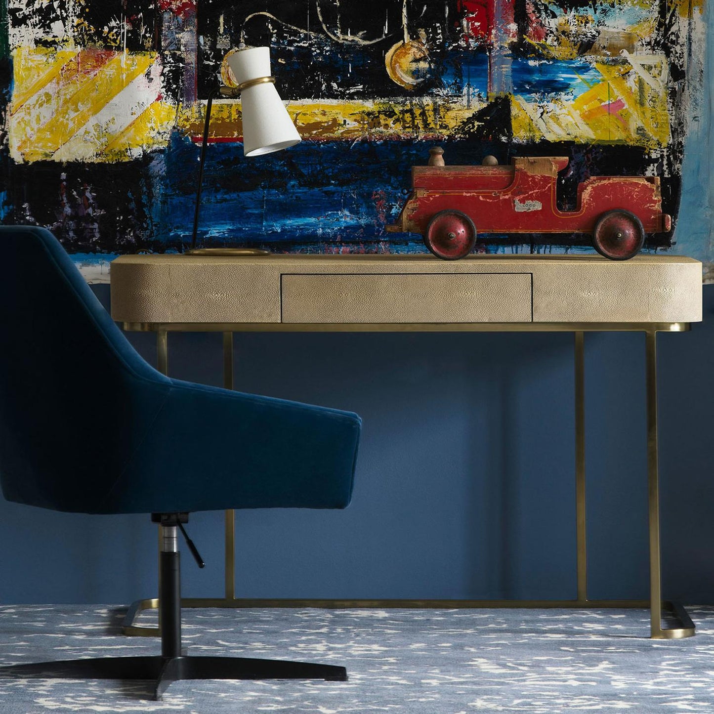 Andrew Martin Jacques Desk Taupe