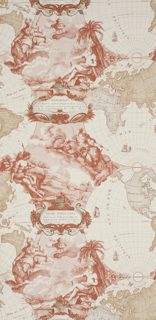 Pierre Frey Planisphere - Persimmon