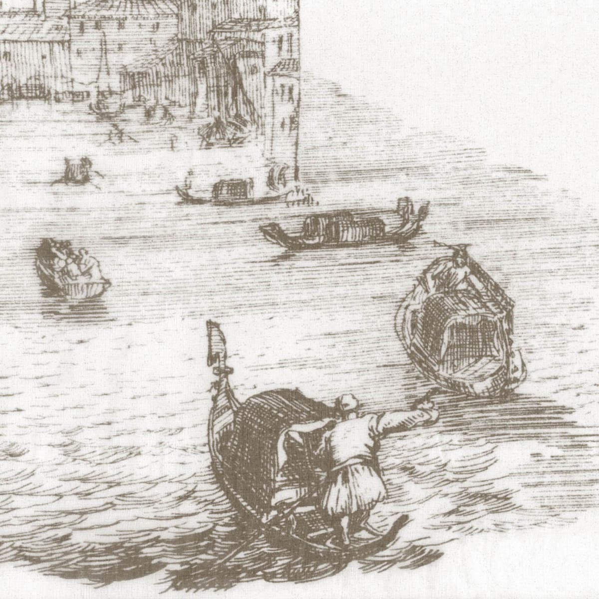 Rubelli Voile de Venise fabric - Sepia