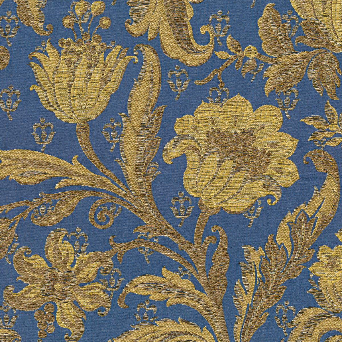 Rubelli Roi Soleil fabric - Blu