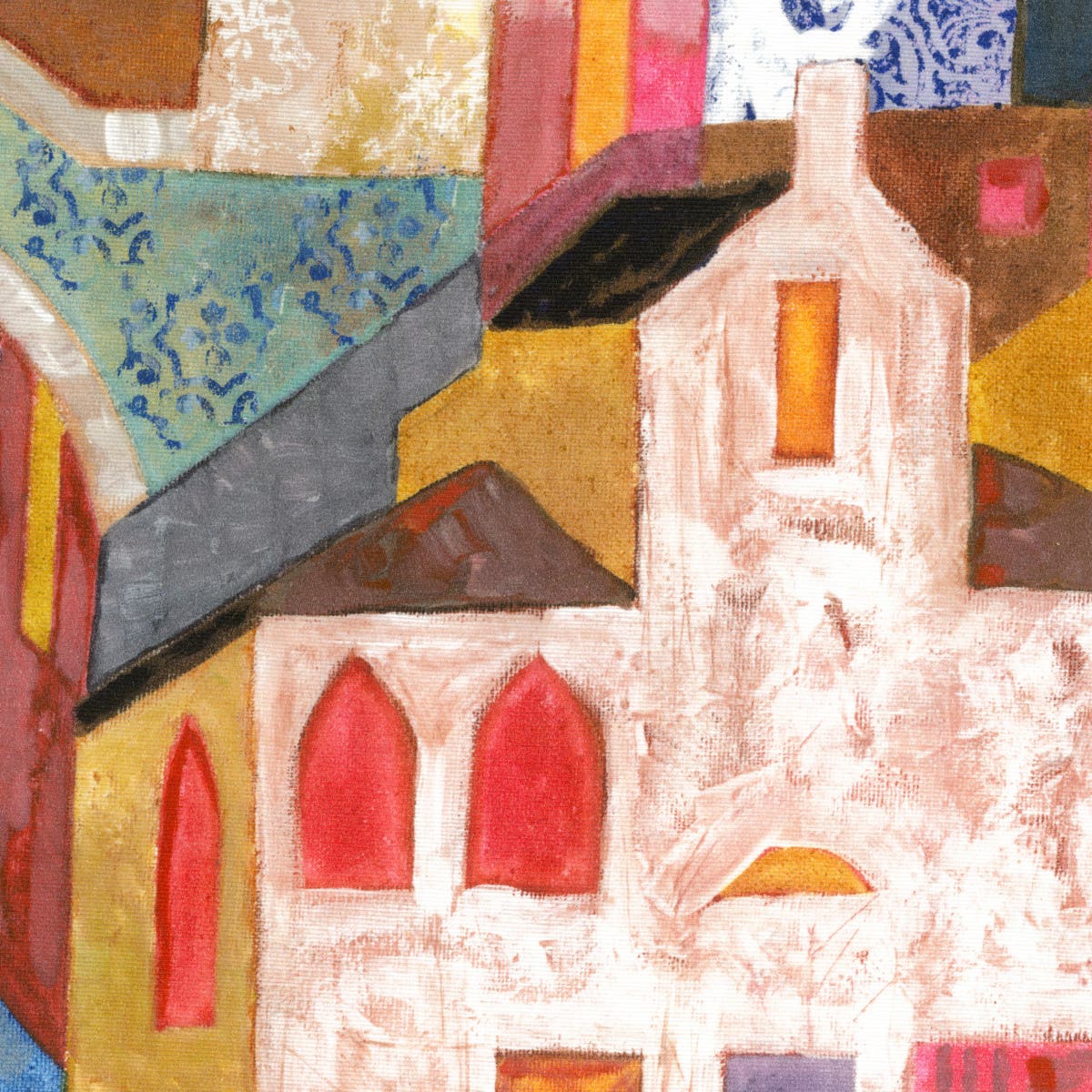 Rubelli Burano fabric - Multicolore