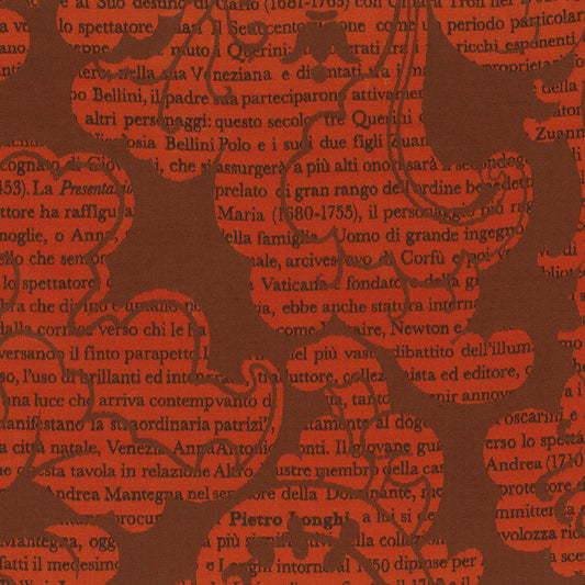 Rubelli Lettere fabric - Rosso