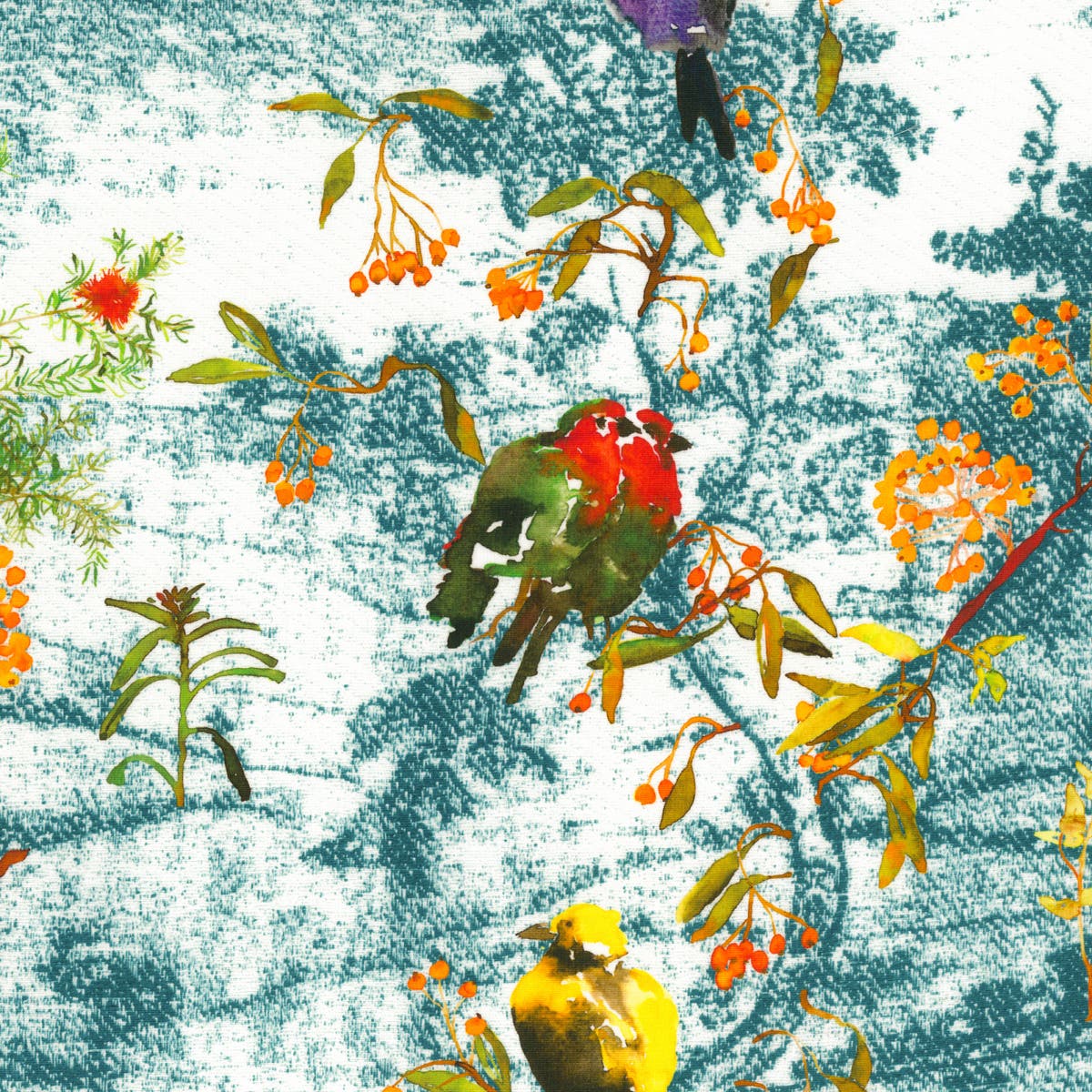 Rubelli Derbyshire Spring fabric - Acqua