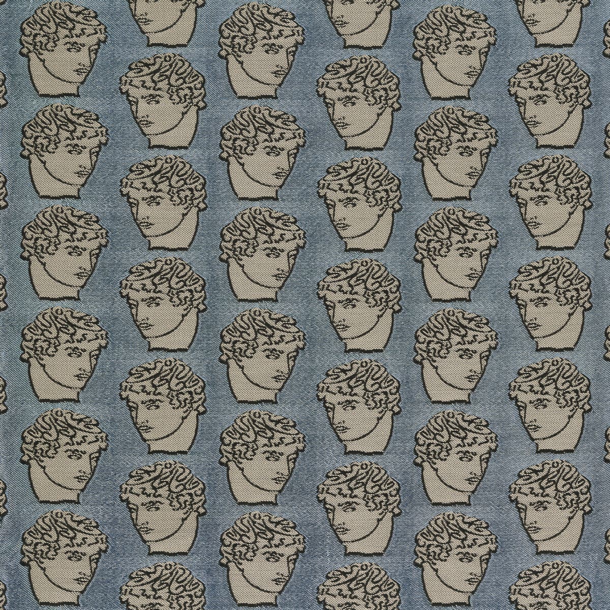 Rubelli Antinous fabric - Sky blue