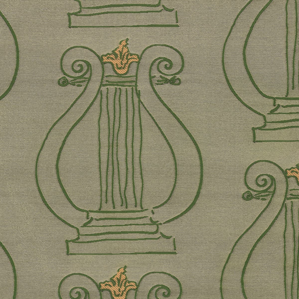 Rubelli Lyres fabric - Pistachio