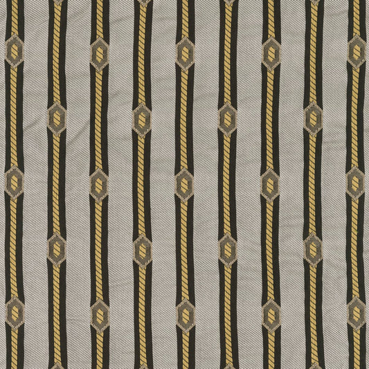 Rubelli Diamond Stripe fabric - Silver