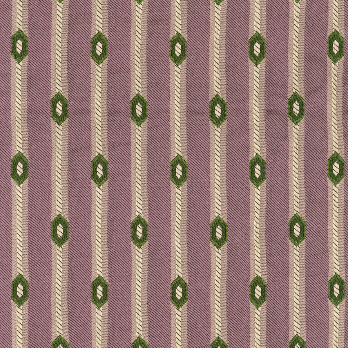 Rubelli Diamond Stripe fabric - Lavender