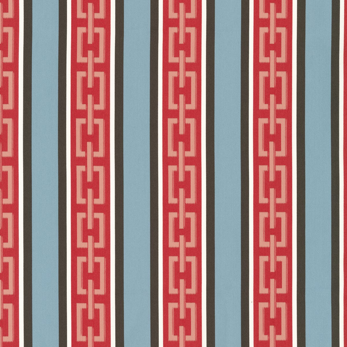 Rubelli Chain Stripe fabric - Sky blue
