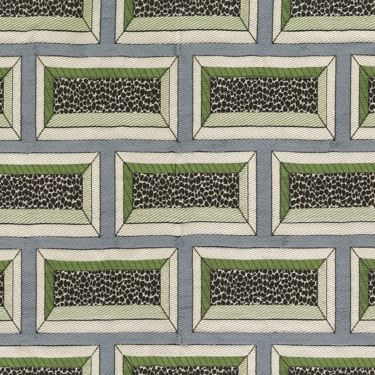 Rubelli Dappled Brick fabric - Sky blue