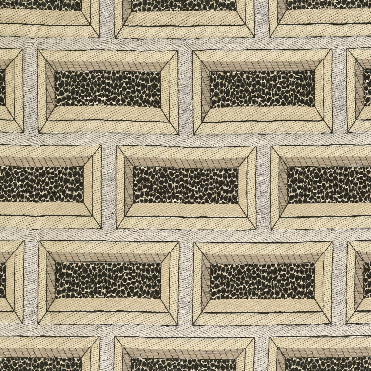 Rubelli Dappled Brick fabric - Silver