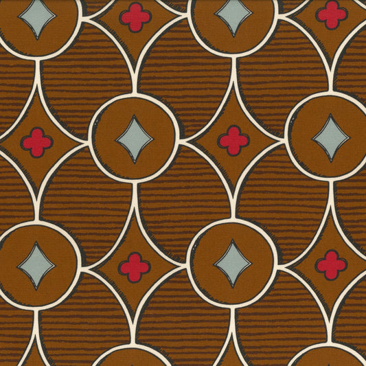Rubelli Quatrefoil fabric - Brown