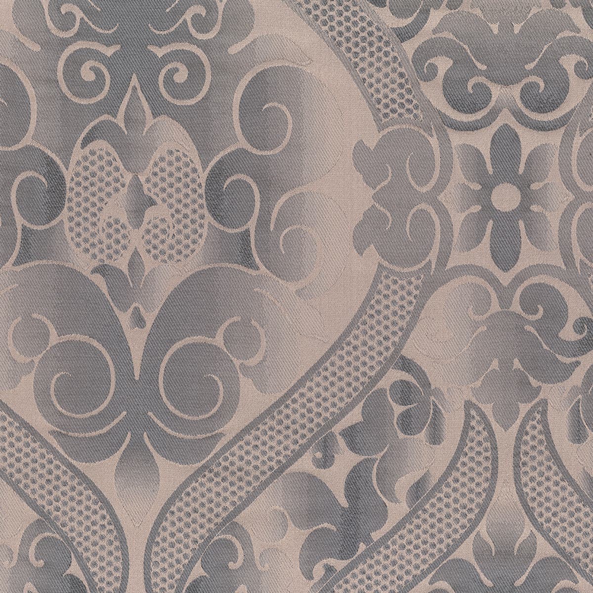 Rubelli Damasco Pop fabric - Rosa/grigio