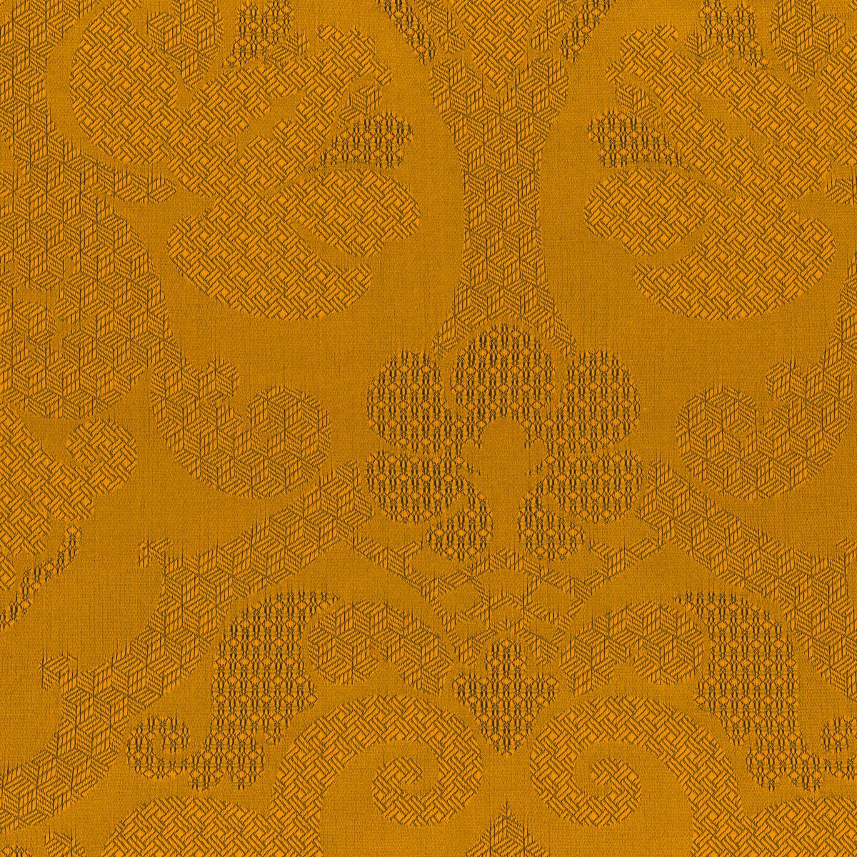 Rubelli Damasco Puzzle fabric - Arancio