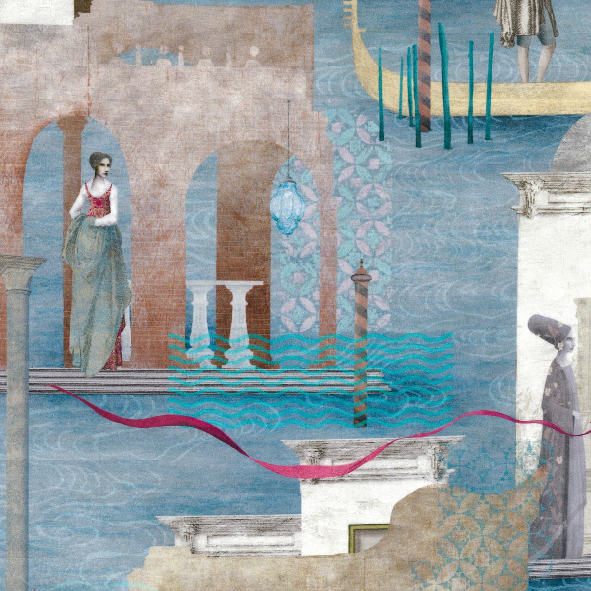 Rubelli Veniceland fabric - Acqua