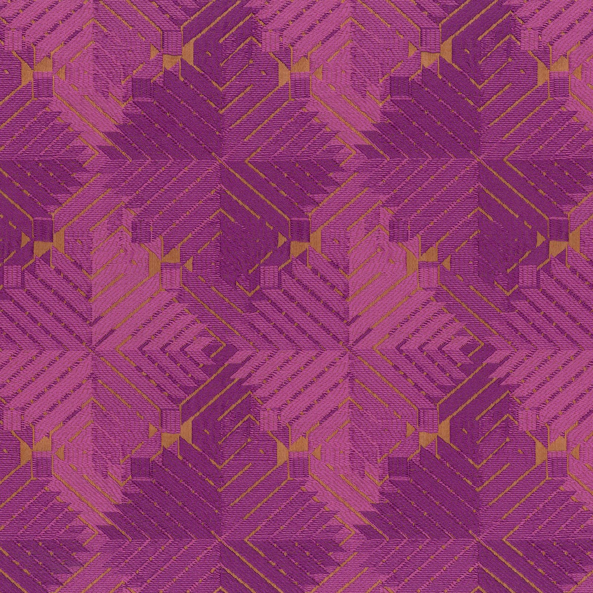 Rubelli Phulkari fabric - Fuchsia