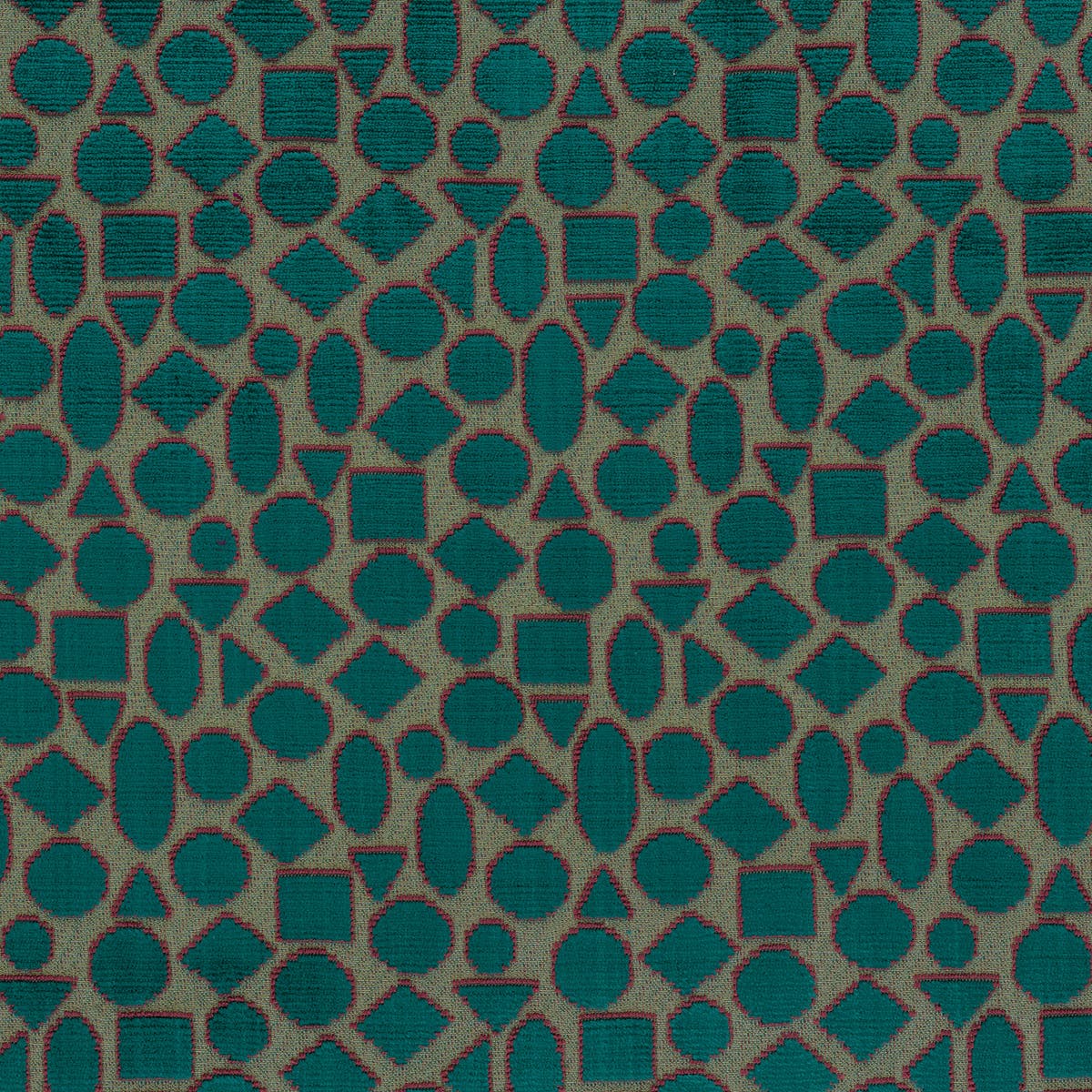 Rubelli Velvet Jewel fabric - Peacock