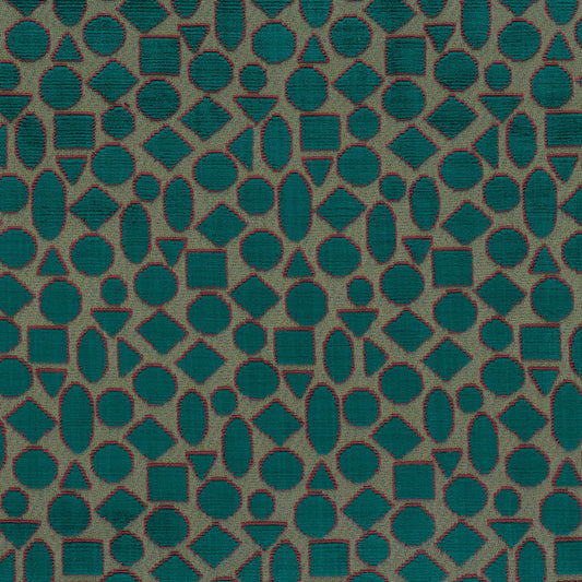 Rubelli Velvet Jewel fabric - Peacock