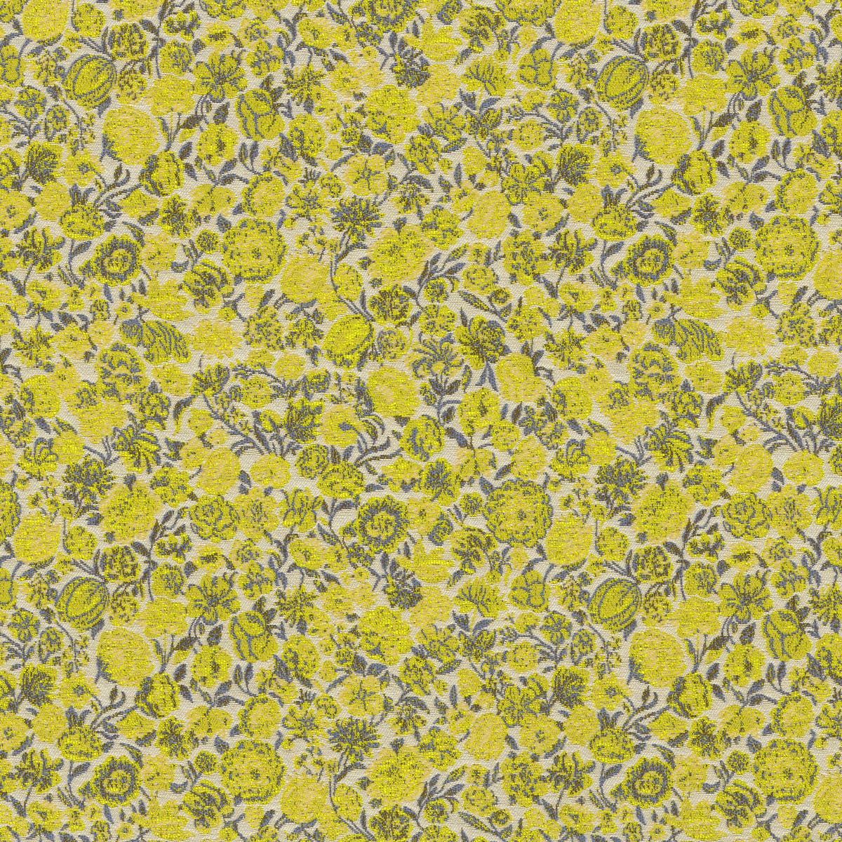 Rubelli Millefleurs fabric - Limone