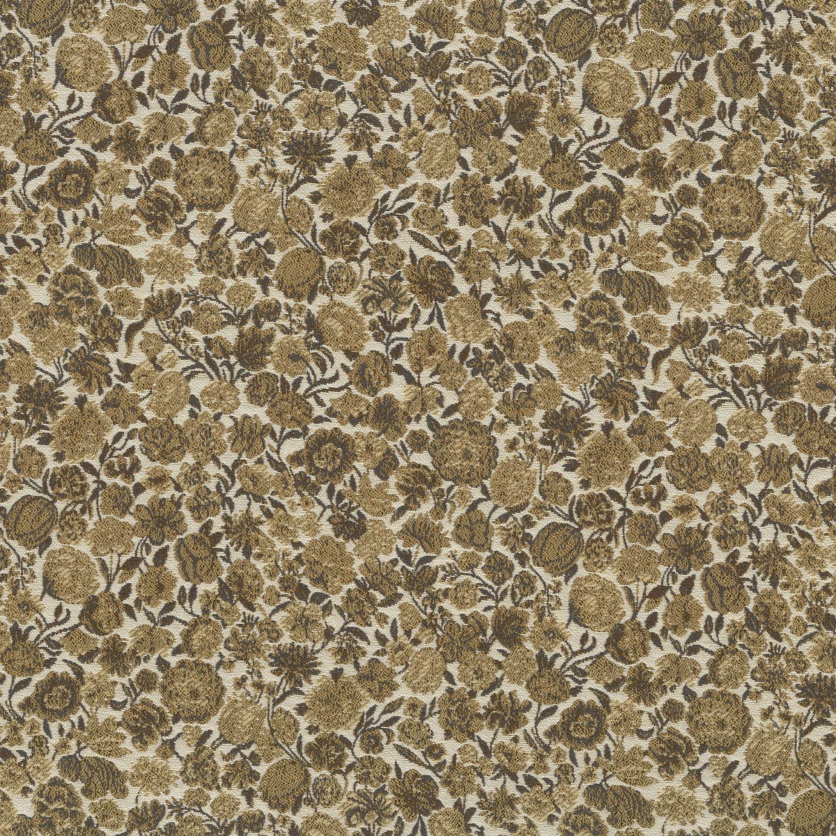 Rubelli Millefleurs fabric - Tabacco