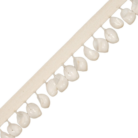 White Moonshell Fringe - White