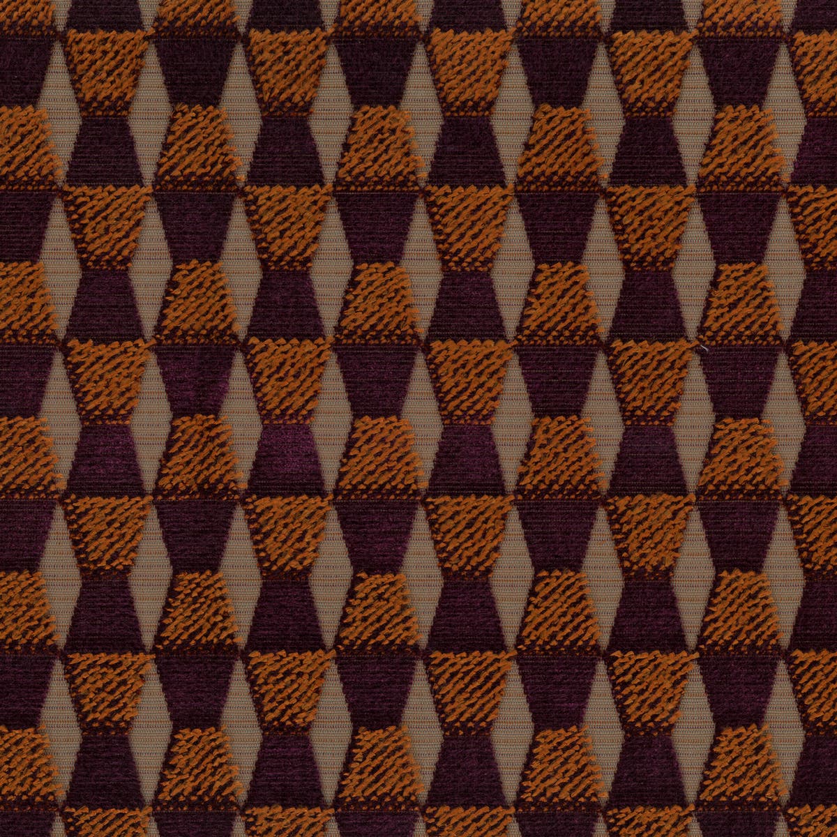 Rubelli Fortunato fabric - Ametista - ruggine