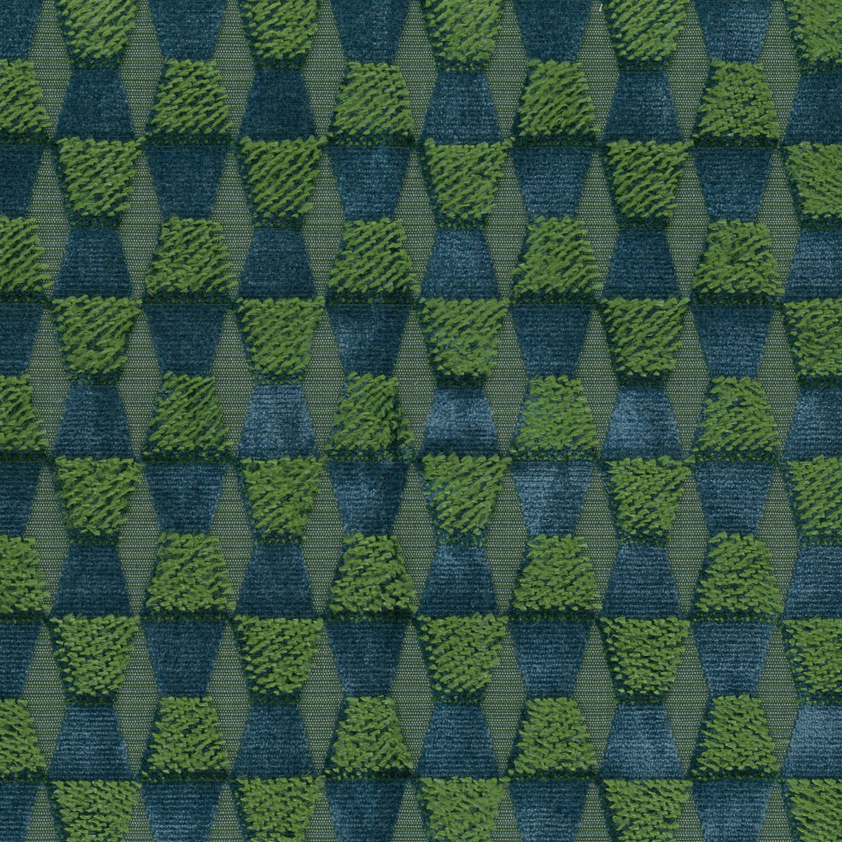 Rubelli Fortunato fabric - Azzurro - oliva