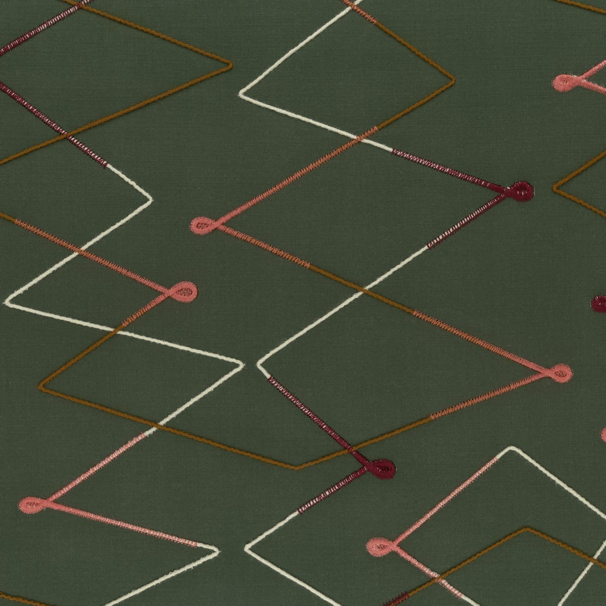 Rubelli Zigzag fabric - Muschio