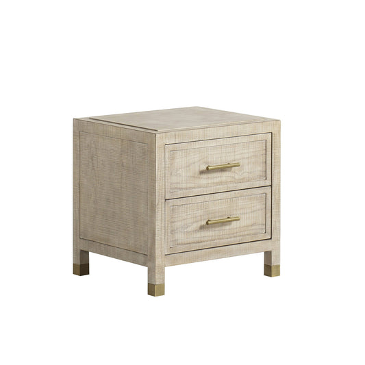 Andrew Martin | Raffles 2 Drawer Bedside Table Natural