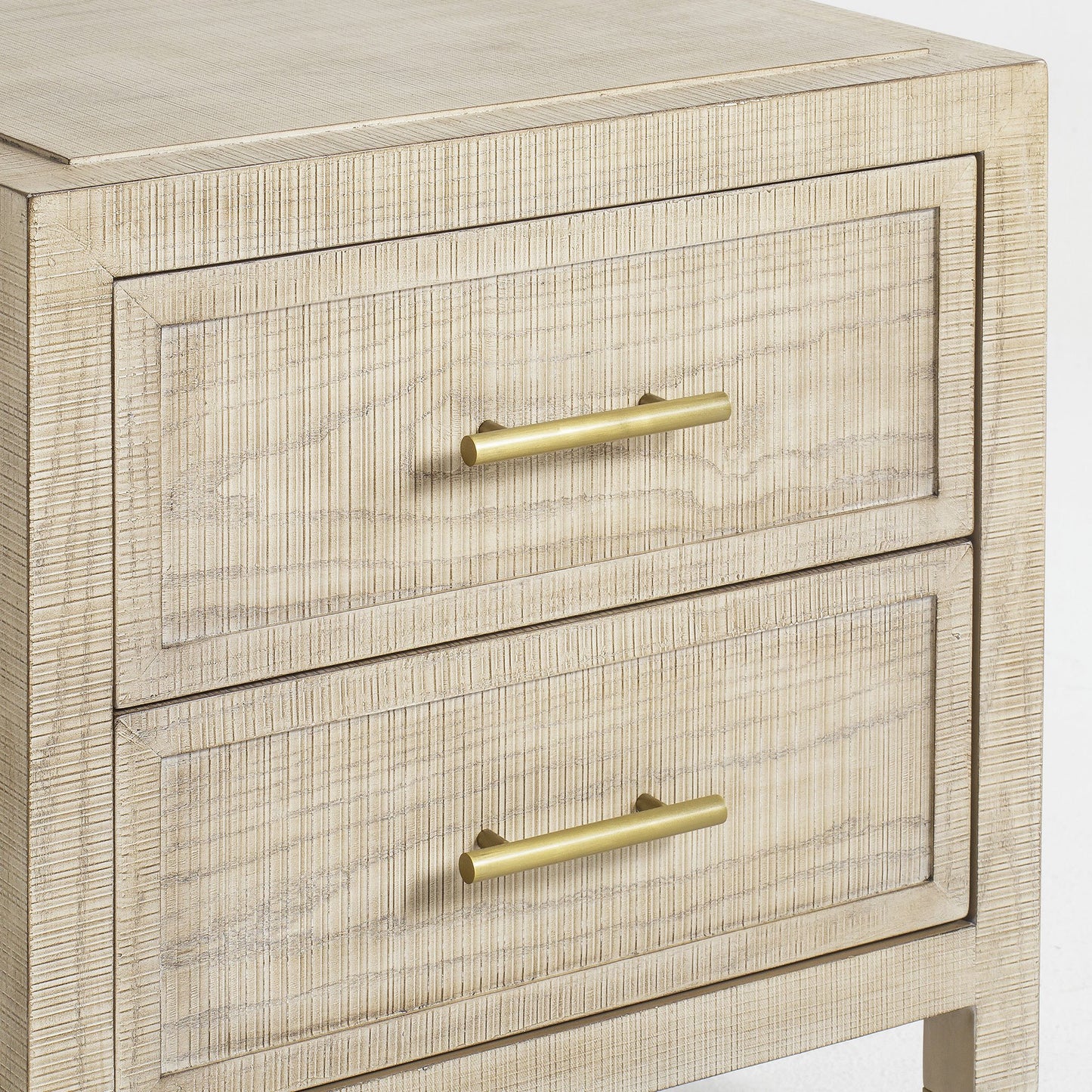 Andrew Martin | Raffles 2 Drawer Bedside Table Natural