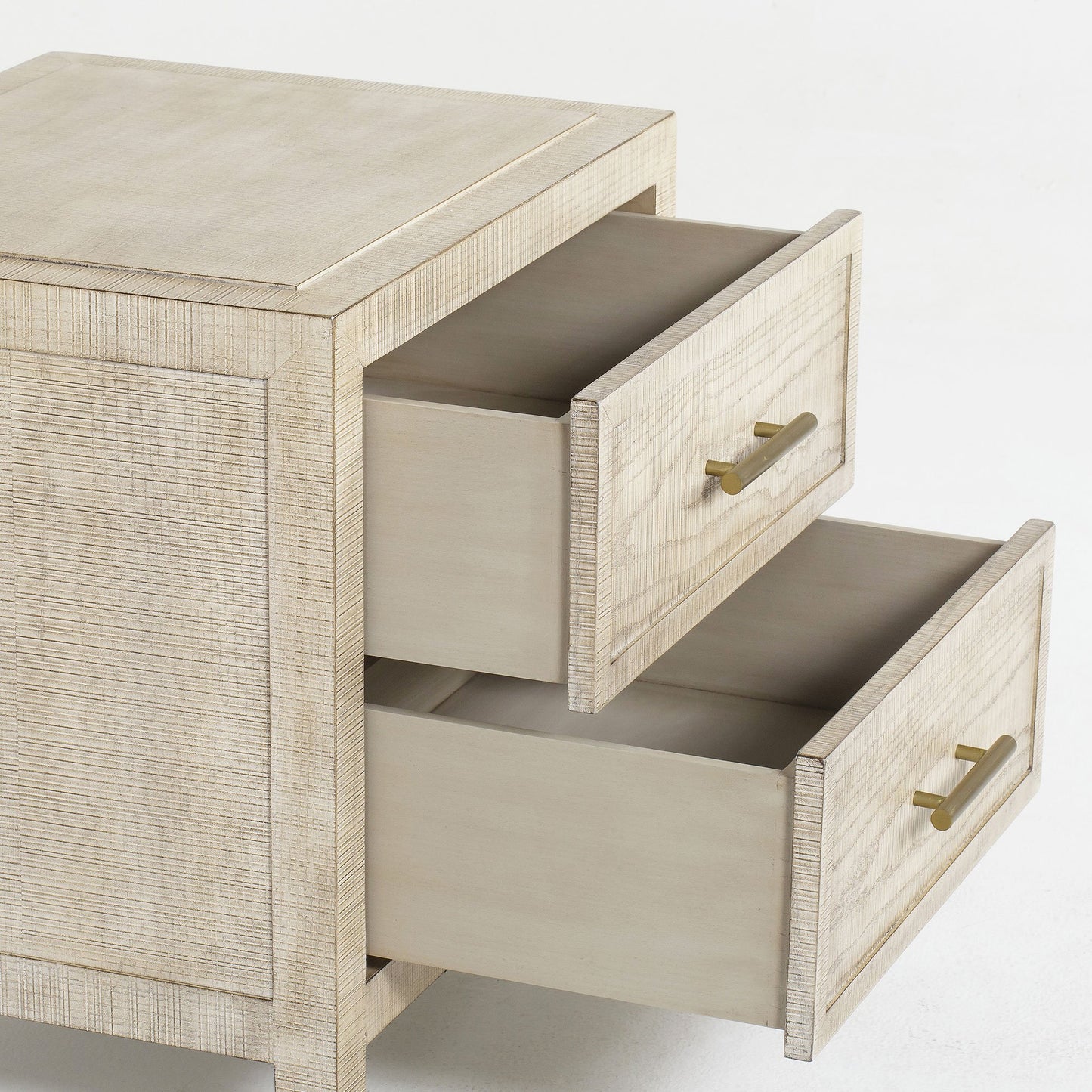 Andrew Martin | Raffles 2 Drawer Bedside Table Natural