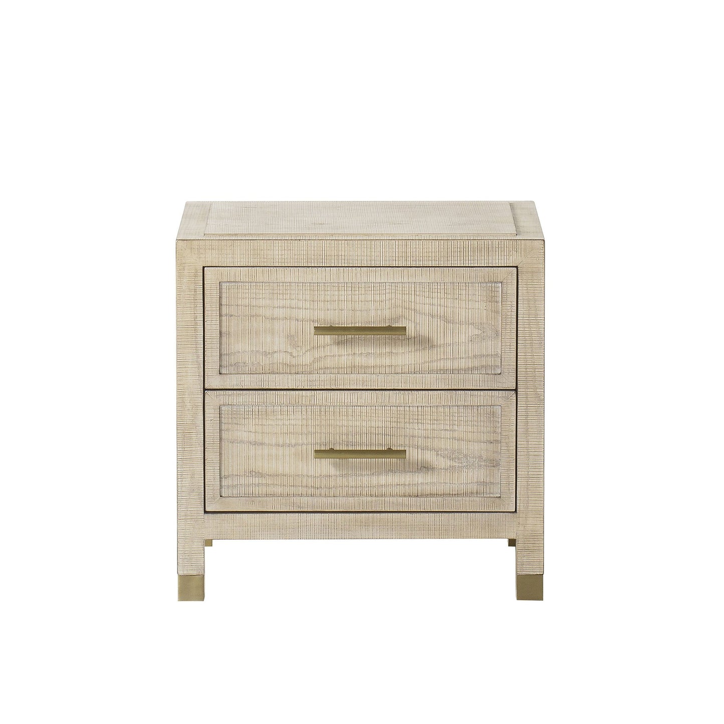Andrew Martin | Raffles 2 Drawer Bedside Table Natural