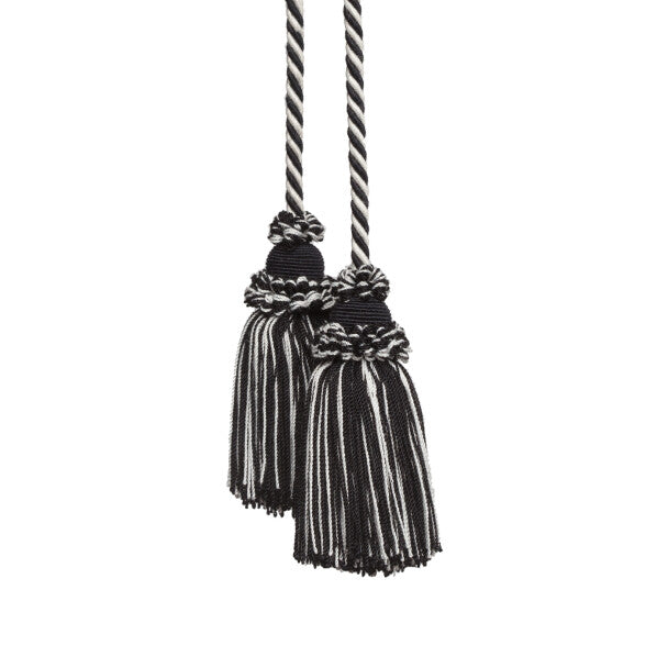 Annecy Chair Tassel - Ebony / White