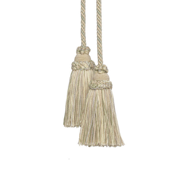 Annecy Chair Tassel - Light Green & Blue / Cream