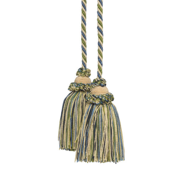 Annecy Chair Tassel - Cream / Blue / Green