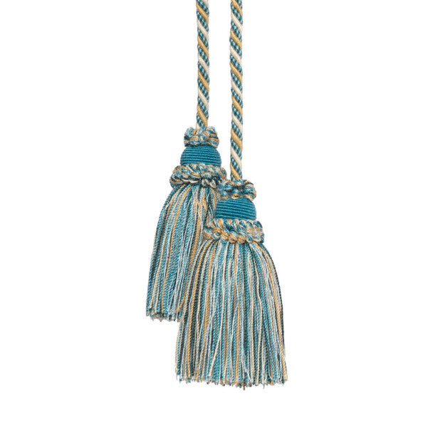 Annecy Chair Tassel - Blue / Gold / Ivory