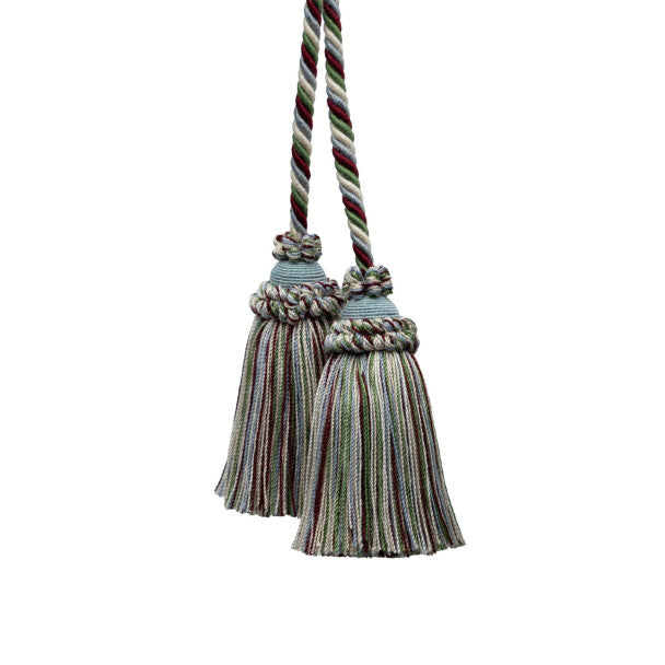 Annecy Chair Tassel - Crimson / Fern
