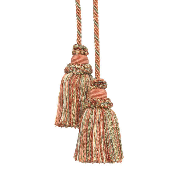 Annecy Chair Tassel - Coral / Green / Gold
