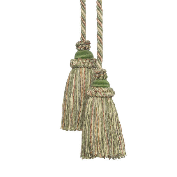 Annecy Chair Tassel - Mint Green / Taupe / Yellow
