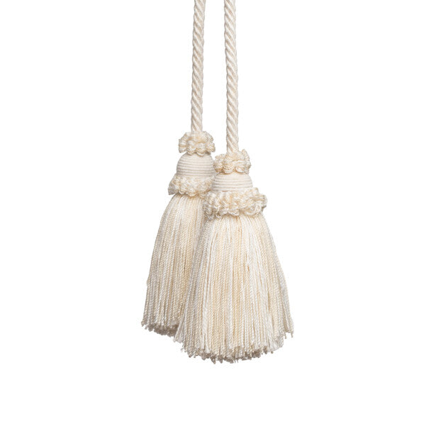 Annecy Chair Tassel - Cream / White