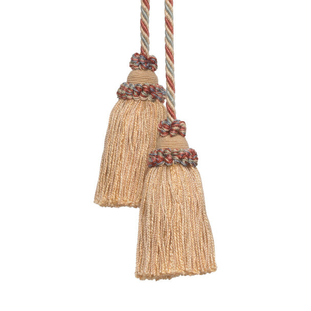 Annecy Chair Tassel - Butter / Sea Foam / Coral