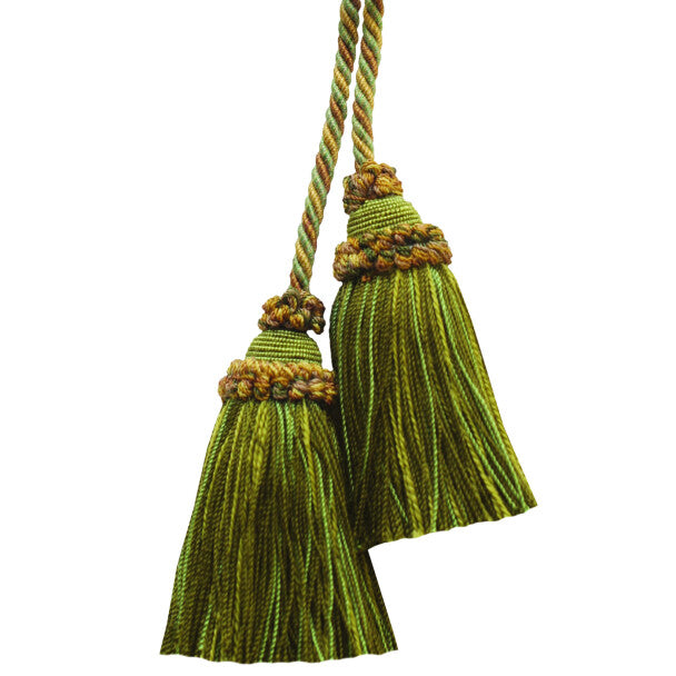Annecy Chair Tassel - Green / Olive / Golds