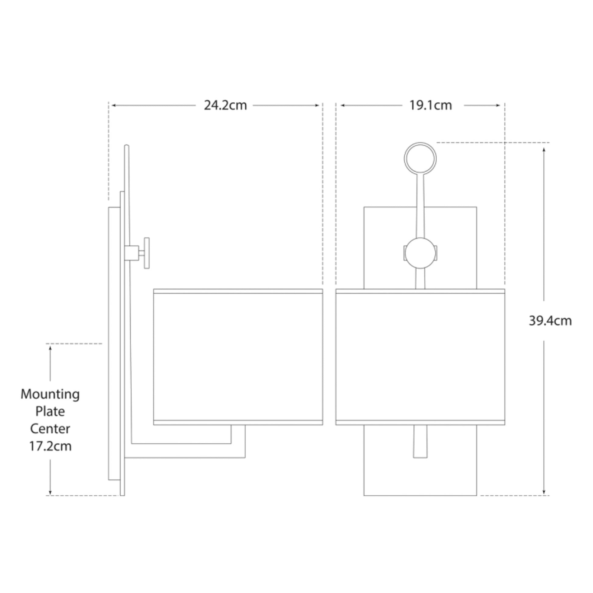 Aspen Wall Light dimensions