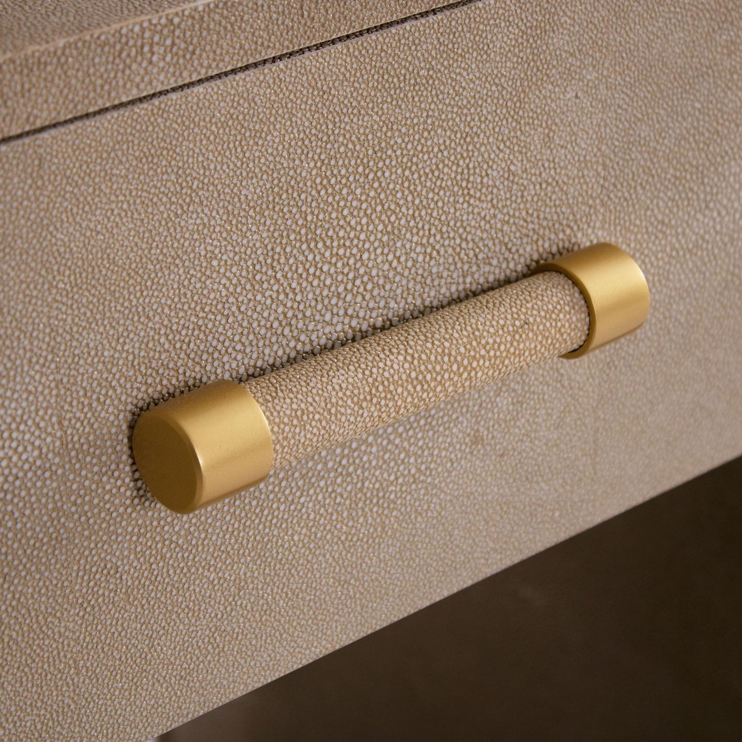 Andrew Martin Moby Bedside Table Cream detail