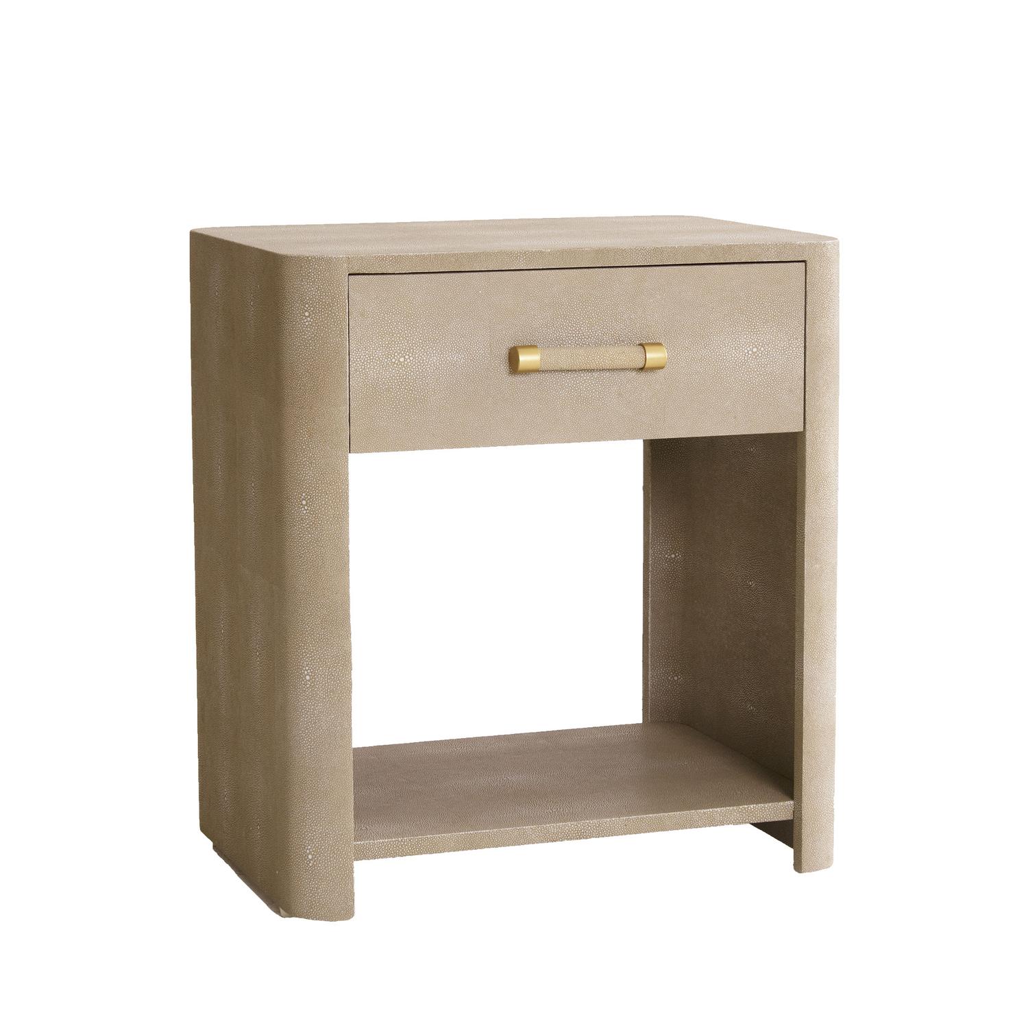 Andrew Martin Moby Bedside Table Cream angle